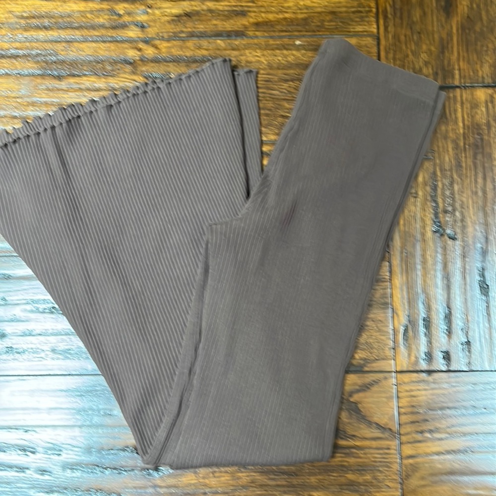 Brown wide leg pants